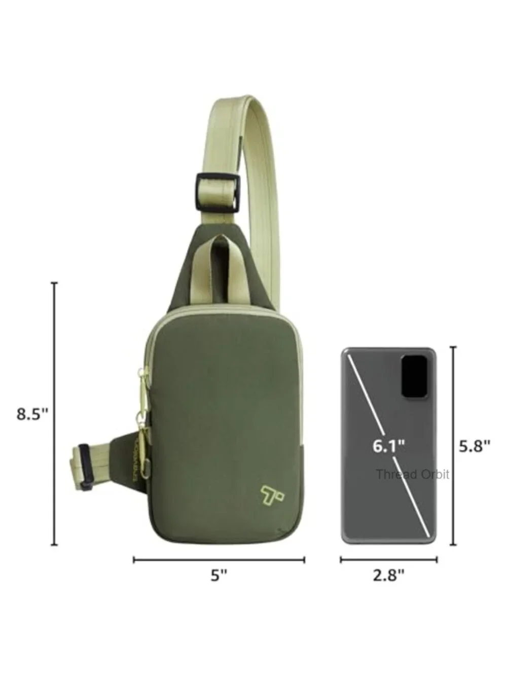 Anti-Theft Compact Sling Crossbody Bag with RFID Blocking
